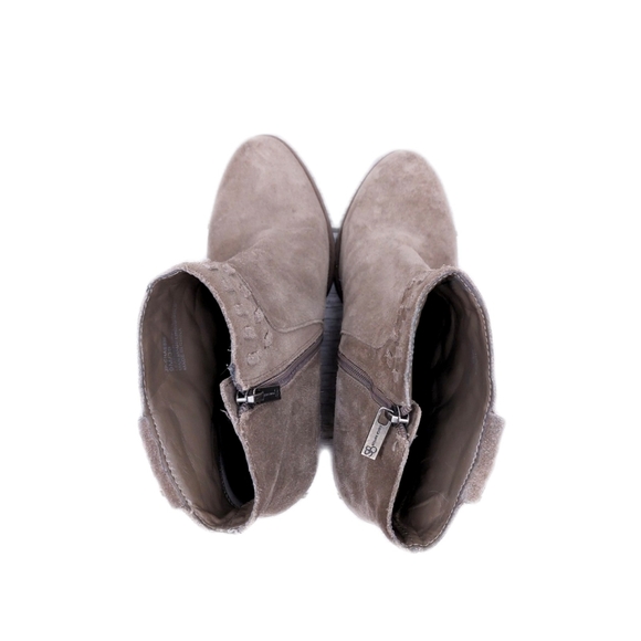 Jessica Simpson Women 9 Chassie Taupe Suede Fringe Heel Boots - Picture 7 of 10